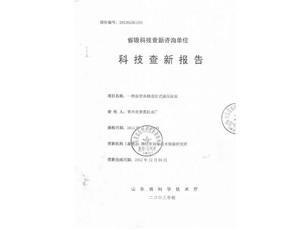 科技查新報告